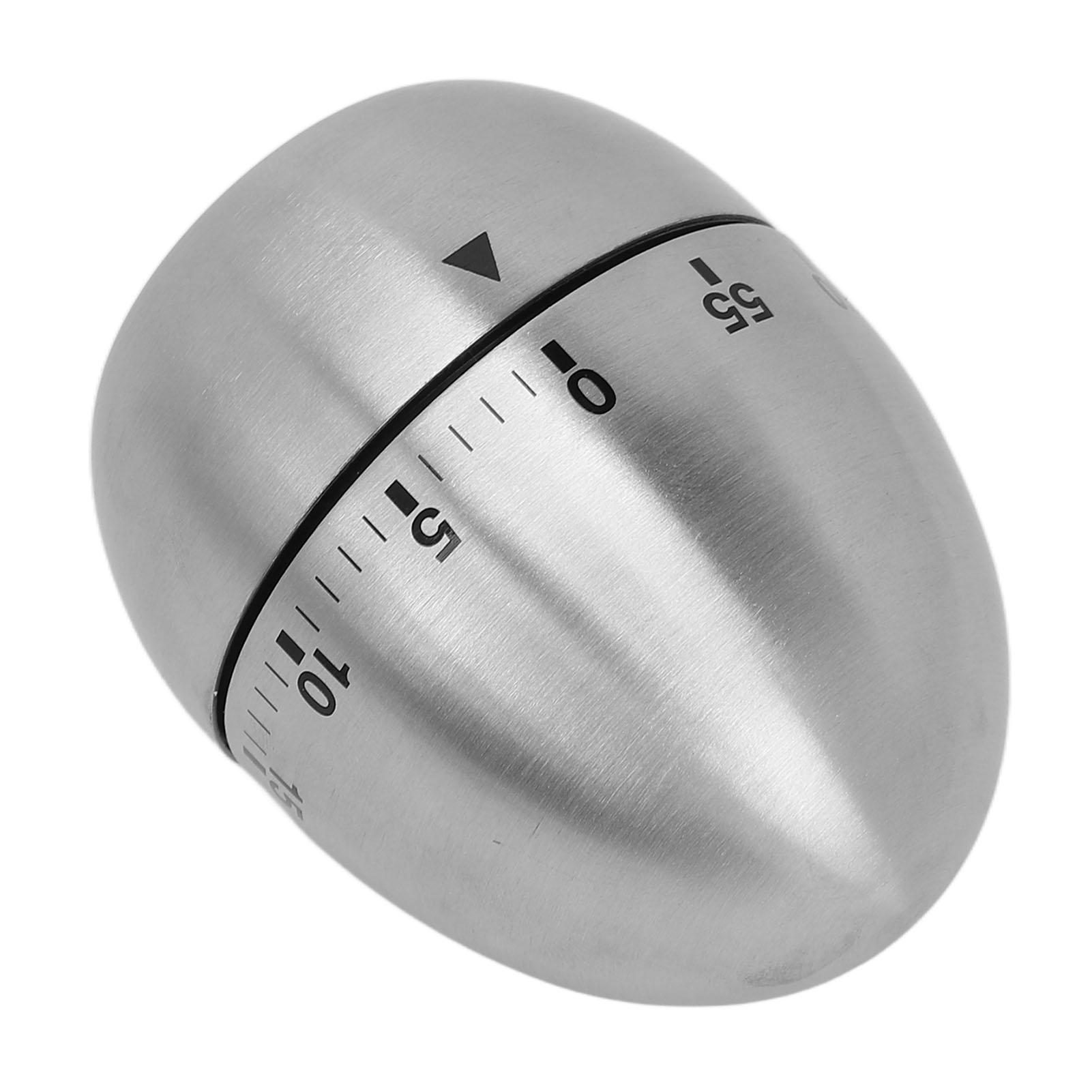 

Механический таймер в форме яйца, прозрачная шкала, нержавеющая сталь, напоминание о времени для кухни, сауны