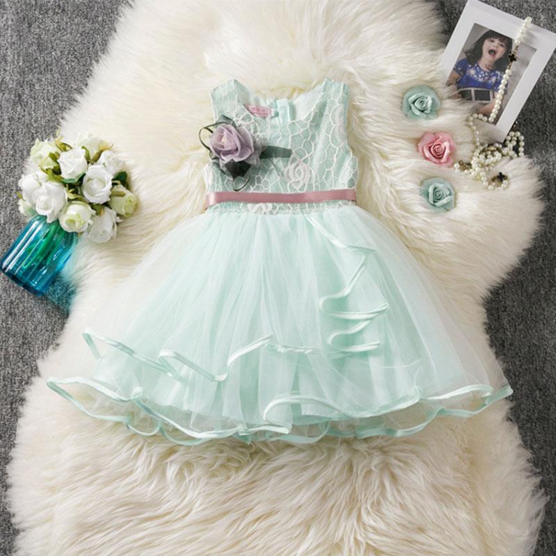 Baby Girl Summer Dress Children Fashion Wedding Clothes Flower Birthday Party Princess Evening Dresses Kids