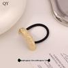 Minimalist Metal Hair Ring - New Korean Style High-End Ponytail Tie Rubber Band.