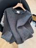 Elegant Lace-Up Bow Sweater for Women - Red, Soft Knit, Perfect for Autumn and Winter