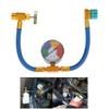 Gas Automotive Air Conditioning Refill 14mm Car Air Conditioner Filling Kit With 1/2 Inch ACME LH AC Recharge Hose Tools