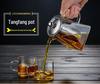 Vanshi High-Temp Glass Teapot with Stainless Steel Filter and Anti-Scald Design - Ideal for Kung Fu Tea