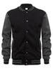 Stile Invernale Uomo Plus Velluto Taglia Europea Felpa Cardigan Giacca da Baseball