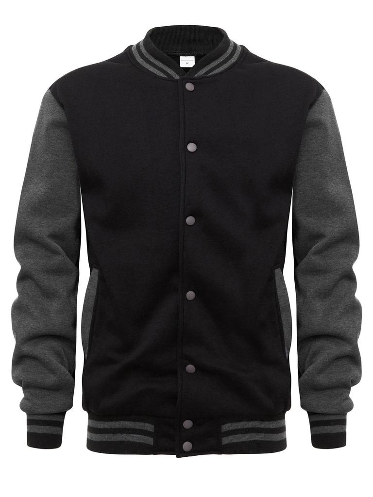 Stile Invernale Uomo Plus Velluto Taglia Europea Felpa Cardigan Giacca da Baseball