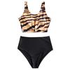 Sexy Women Bikini Set Leopard Print Padded Swimwear Bathing Swimsuit Beachwear