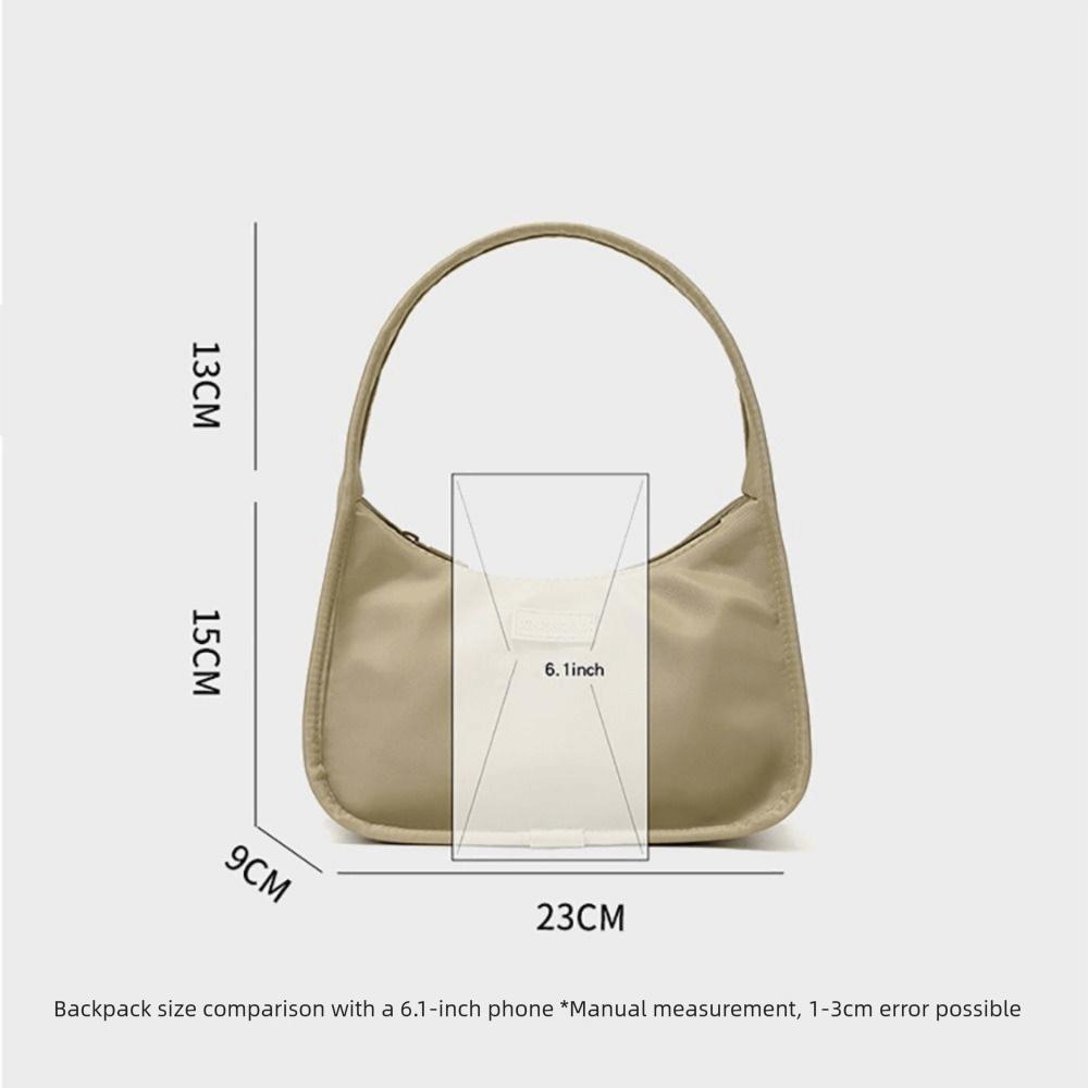 Fashion Multicolor Shoulder Bag Waterproof Nylon Tote Bag Multi-functional Zipper Closure Handbag Shopping