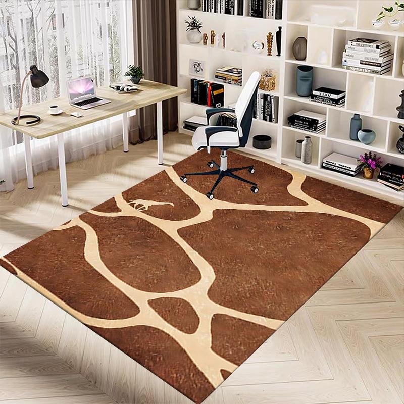 1PC Giraffe Print Extra Large Non Slip Floor carpet, Office, family, bedroom, Studio   Large Area Rug Indoor Rugs, , Vibrant Colors