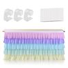 Pleated Table Skirt Birthday Party Table Decor Colorful Tablecloth for Rectangle Table Ruffle Table Cloth Xmas Wedding Decor