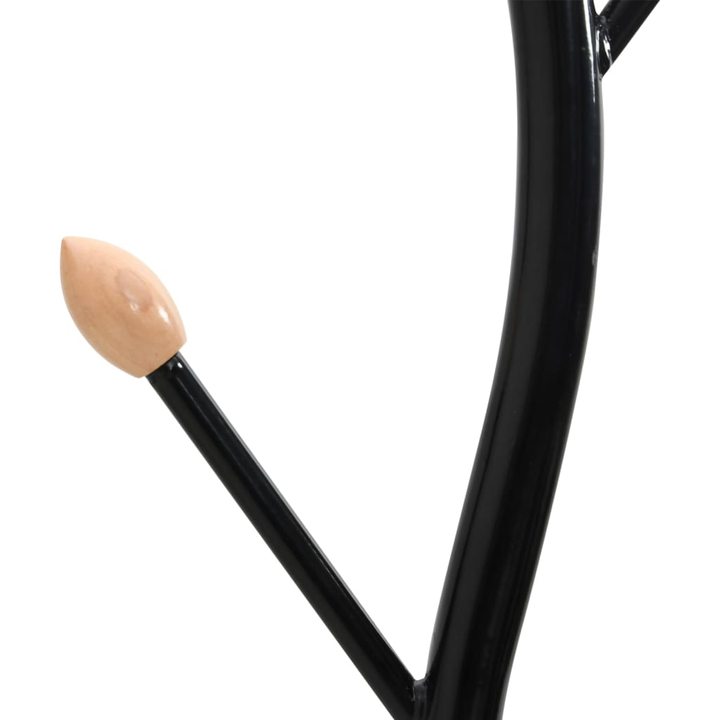 Vidaxl Standing Coat Rack, Black, 177 Cm, Painted Iron