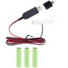 AA Battery Eliminator Cable Cord with Type-C Converter USB or Type-C Input 5V2A