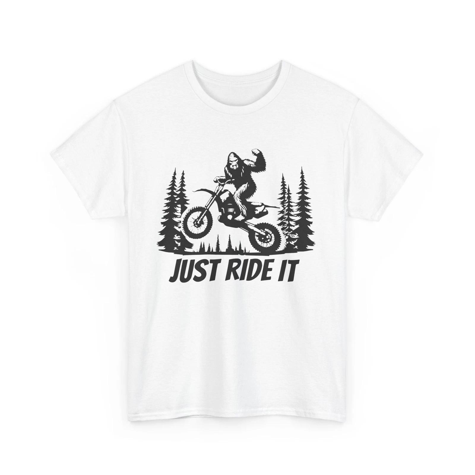 Biker T-Shirt | Motorcycle Rider Shirt | Bigfoot Dirt Bike Motocross Shirt S