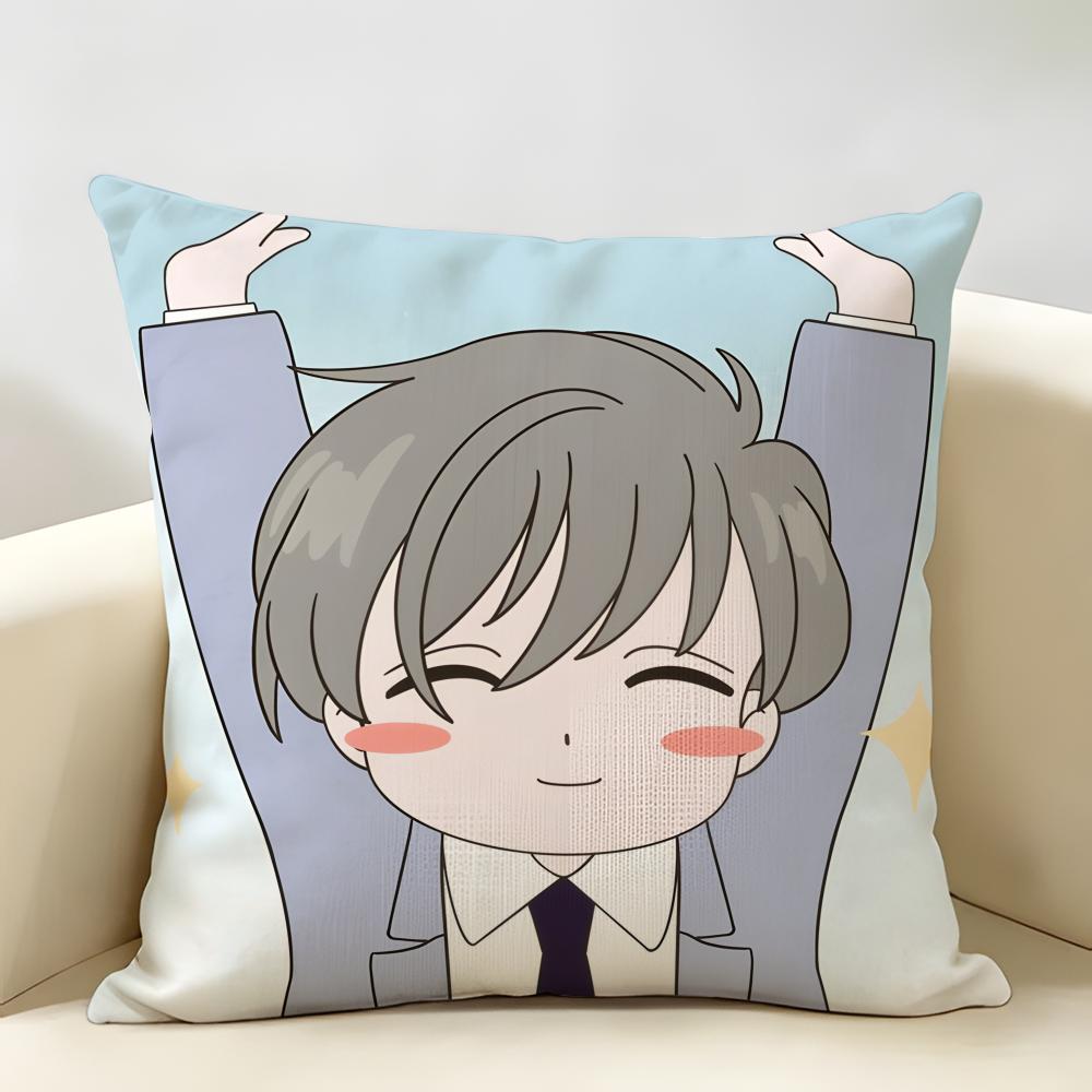 Anime CCardcaptor SSakura Cushion Cover Natural Linen Organic Fabric DoubleSided Printing Room Sofa Decor Pillow Case
