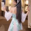 Classical Hanfu Skirt Cosplay Dancing Girl Exotic Costume Sexy Lingerie Enchanting Retro Tulle Perspective Hanfu Dress