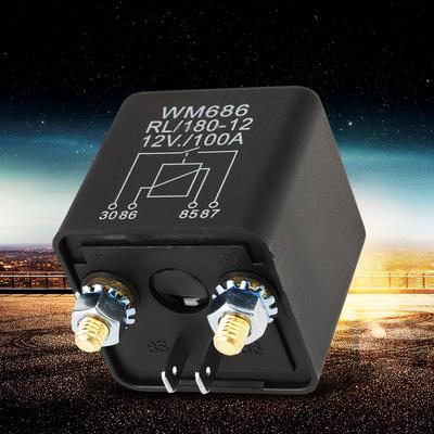 Car Relay Car Starter Relay Relay 12V 100A Normal Open Heavy Duty Car Starter Relay for Control Battery ON/OFF Starter Relay