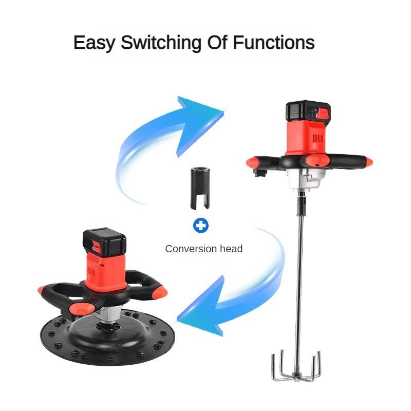 1680W Multi Functional Electric Troweling Machine Concrete Pavement Electric Mixer High Power Cement Plastering Equipment