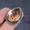 Morganite Gemstone Handmade 925 Sterling Silver Jewelry Ring Size 8 T4p81