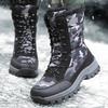 Zimowe bawełniane buty damskie wysokie śniegowce utrzymują ciepło