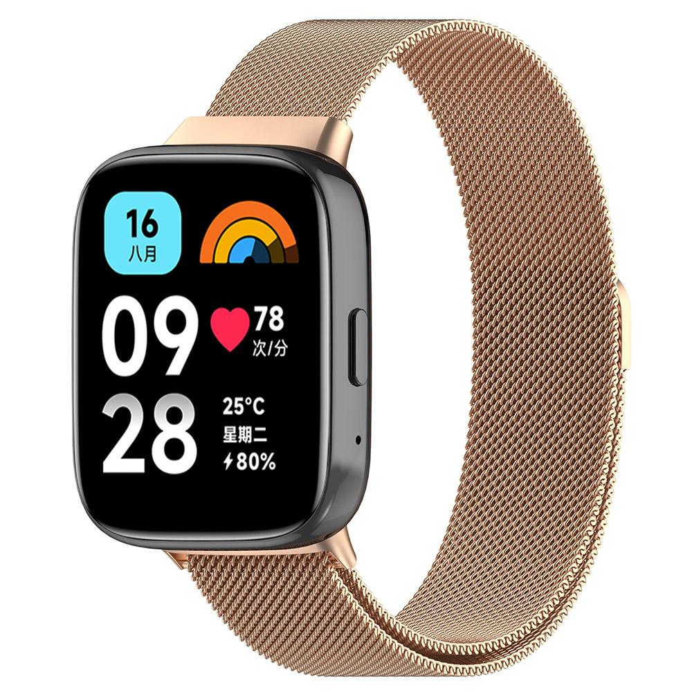 Milanese løkkebånd for Redmi Watch 3 Active/Lite armbånd armbånd i rustfritt stål mesh stropp