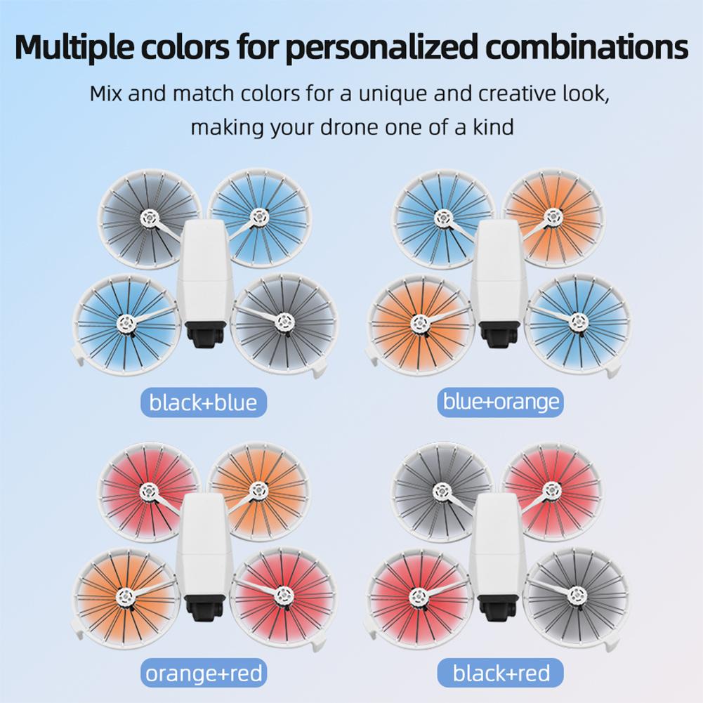 8pcs Drone Propellers For DJI Flip 4022F DIY Colorful Silent Propeller Wing Lightweight Blade Spare Part For DJI Flip Accessorie