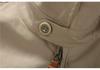 QIYOU 2025 Autumn American Retro Unisex Solid Color Jacket