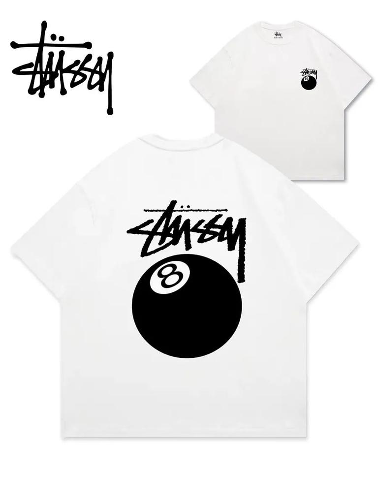 Oversized Cotton T-Shirt Stussy Graphic