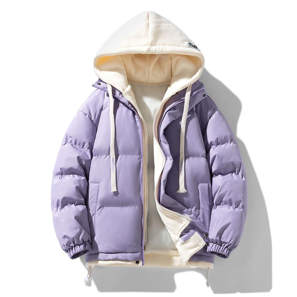 Men's Winter Loose Casual Thickened Warm Padded Jacket Japanese Trend Hooded Padded Jacket
