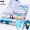 BORN PRETTY 10pcs Nail Foils Marble Paper Gel Polish Transfer Sticker DIY Pattern Manicure Nail Art Decoration Decorations