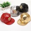 Baseball Cap Hip Hop Crocodile Skin Texture Rhinestone Decor Adjustable Buckle Cash Sign Sun Protection Anti-UV Glossy Punk Street Dance Hippie