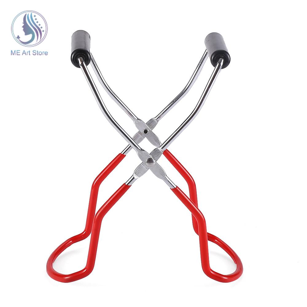 

Подъемник для консервных банок с ручкой-захватом Щипцы для подъема банок Нескользящий зажим для банок из нержавеющей стали Термостойкий антизажимной зажим для банок Mason красный