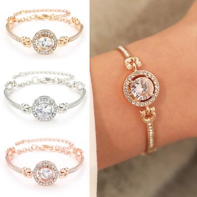 1Pc Vrouwen Tennisketting Armband Zon Precious Eenvoudige Elegante Sieraden Cadeau voor Lady Girl Vrouwelijk