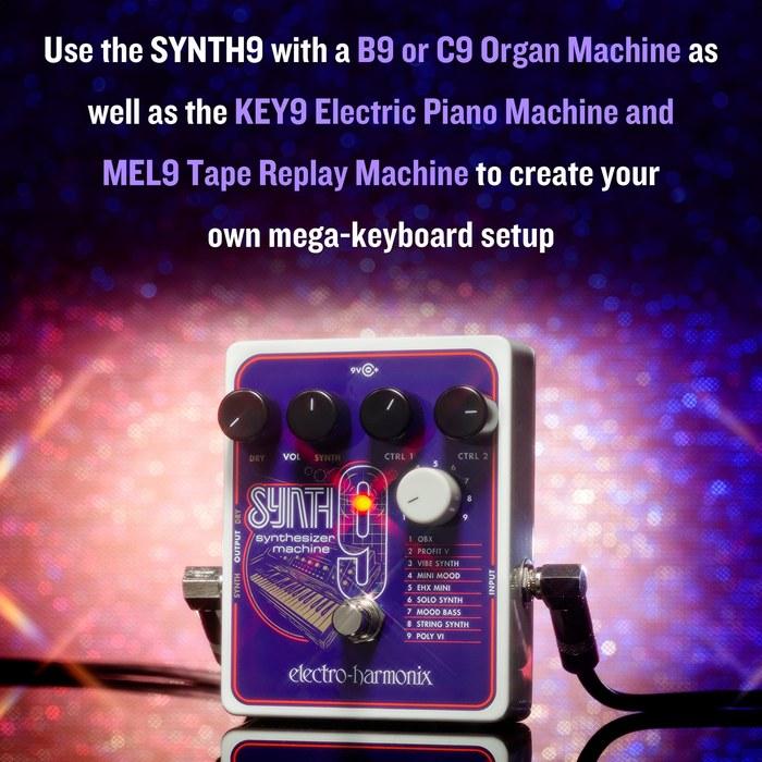 electro-harmonix SYNTH9 Synthesizer Machine (Blue)