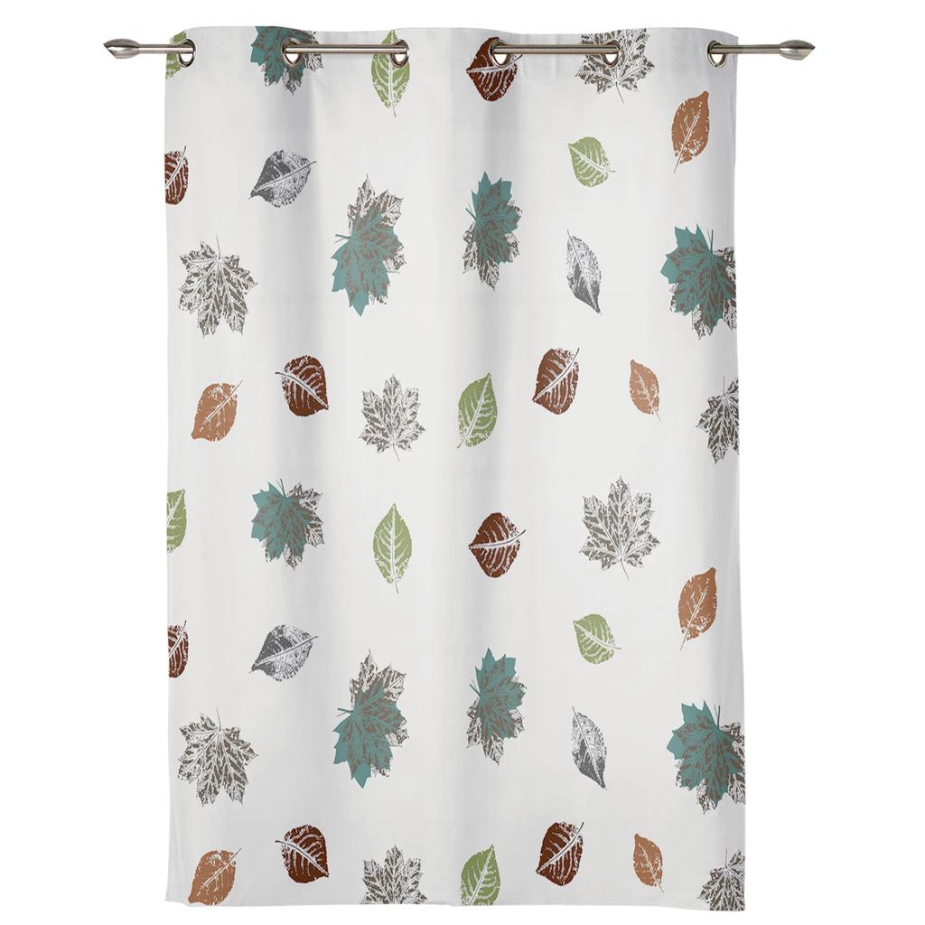 Liść Abstrakcyjny Liściaste Zasłony do Sypialni Salonu Dekoracje Okienne Żaluzje Kuchenne Dekoracja Domu Draperie