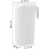 Water Pitcher 0.66 Gallon Plastic Jug Clear Juice Carafe with Lid and Handle, Fridge Bottle for Iced Tea, Cold Water