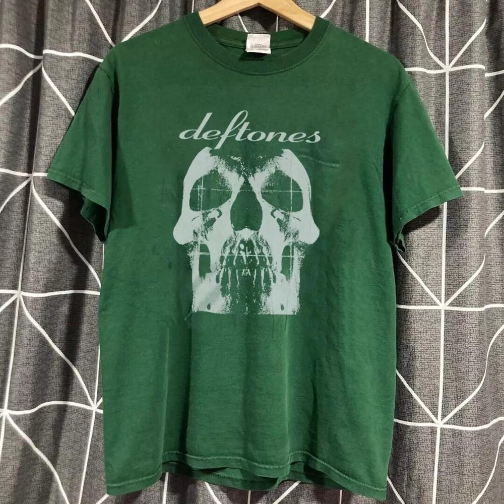 Deftones Shirt, Deftones Band Retro Green Cotton T-shirt Unisex S-5XL Unisex T-Shirt XXL