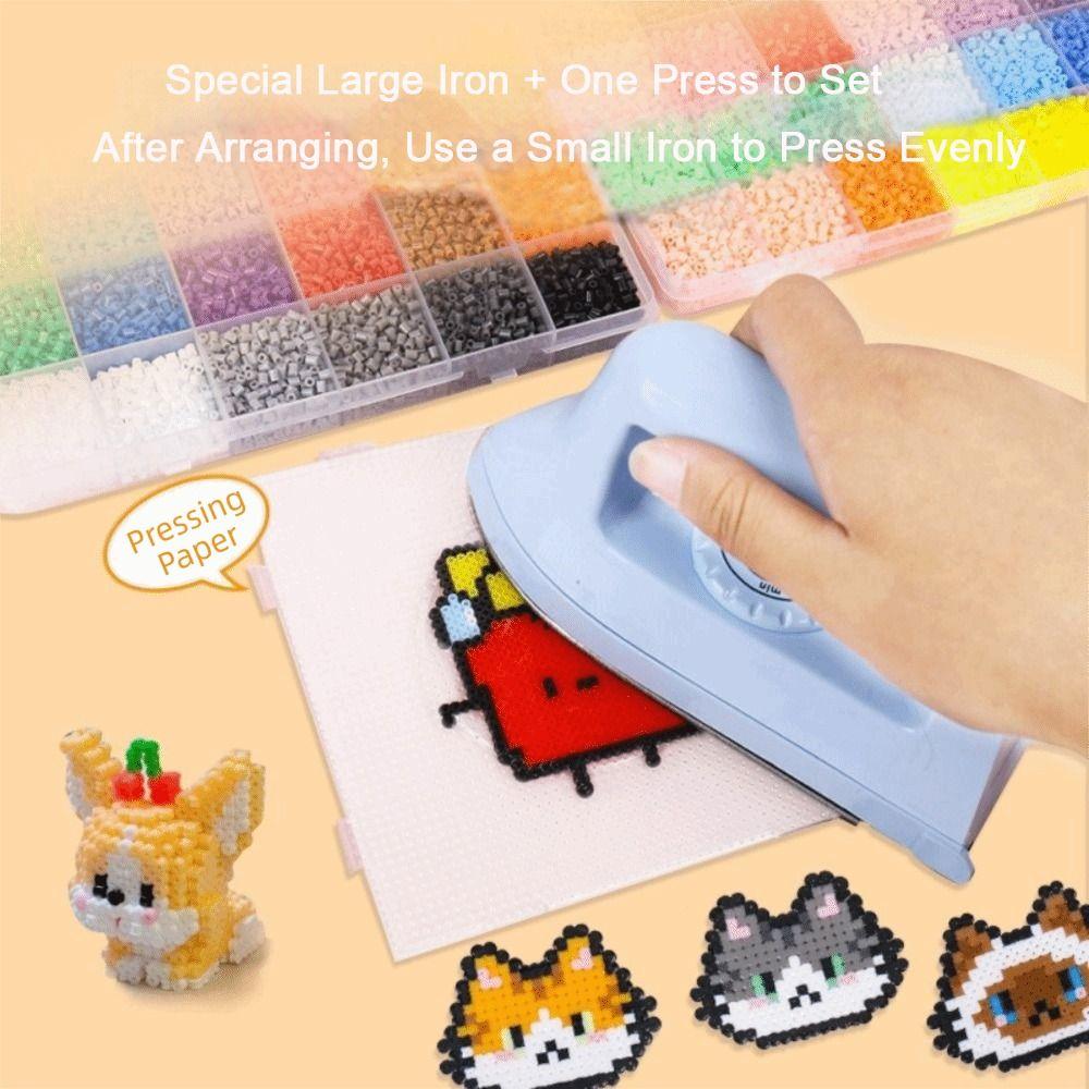 Hochwertiges Bügelperlen-Set 2,6 mm Größe 3D Puzzle Perlen Perler Hama Perlen Handgemachtes Handwerk
