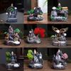 Creative Resin Backflow Incense Burner: Mountain Stream Sandalwood & Agarwood Home Decor.