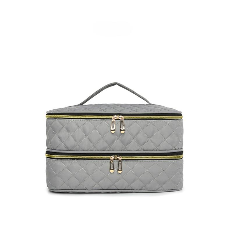 40 Grids Nail Polish Storage Bag Essential Oil Case Portable Cosmetic Large Handbag Organizer with Handle for Travel Nail salon