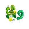 Cartoon Dinosaur Digital Balloons Set - Children's Birthday Party Balloon Set with Dinosaur-themed Aluminum Film Balloons Set