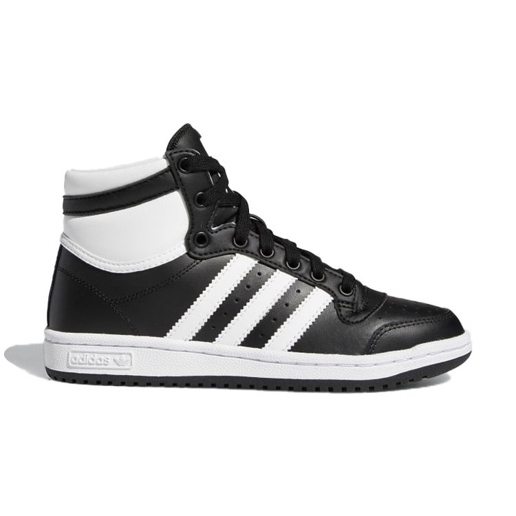 Adidas Top Ten J Black White Kids Sneakers Core-Black Cloud-White Chalk-White FW4998