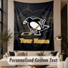 Custom Text Tapestry Pittsburgh Penguins Print Wall Tapestry Indoor Living Room Wall Decor