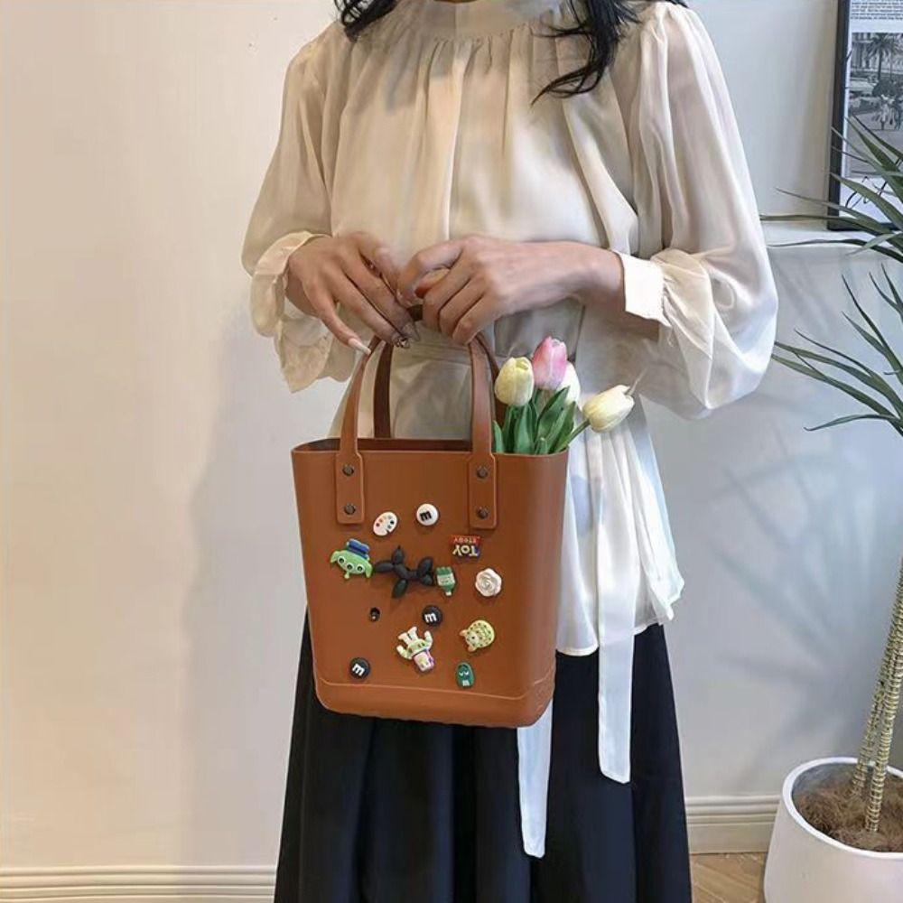 

Сумка своими руками с отверстиями Милая мультяшная сумочка Модная женская пляжная сумка для покупок