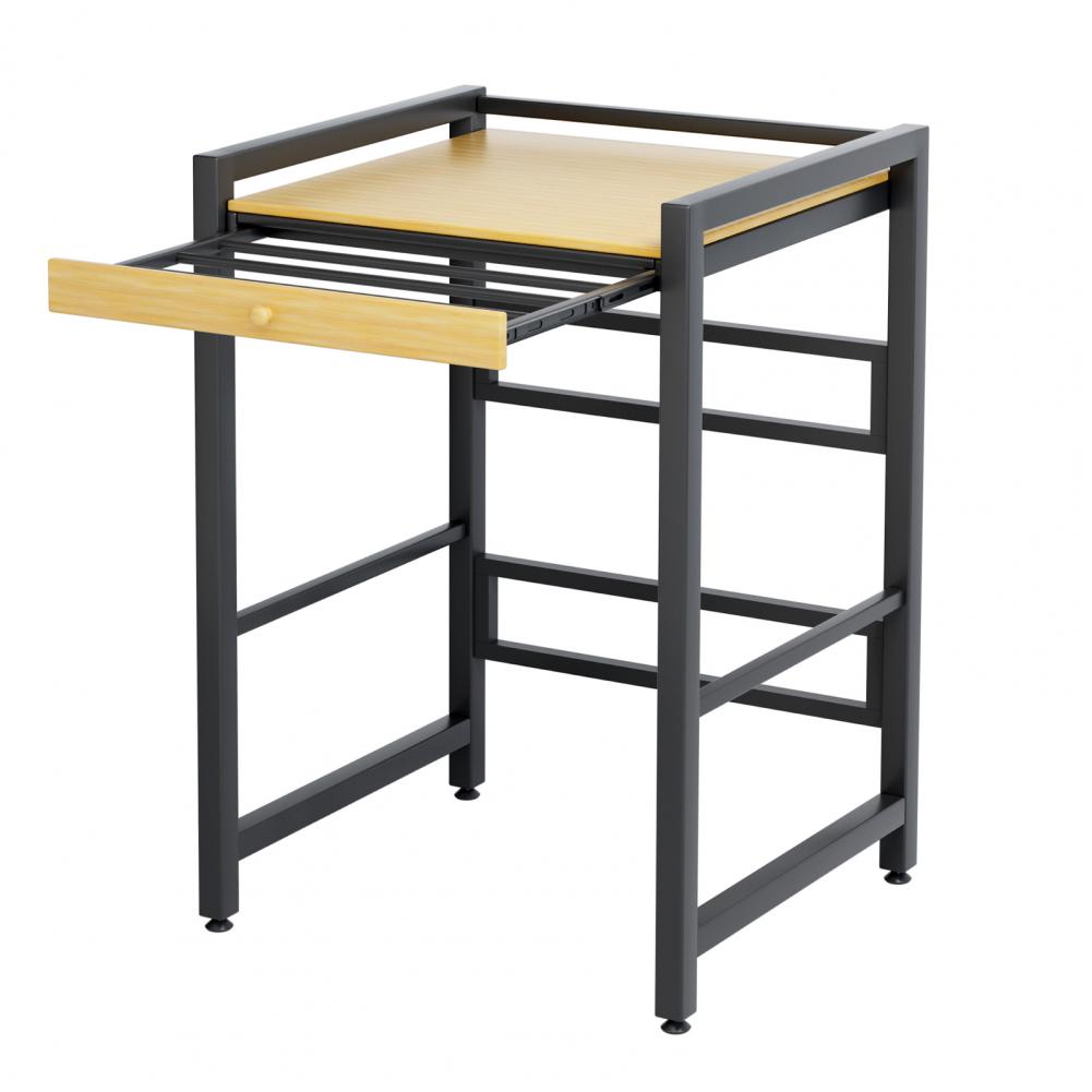 Prostorově úsporný úložný regál nad pračku, víceúčelový regál s pracovní deskou pro organizaci prádelny, organizér na pračku