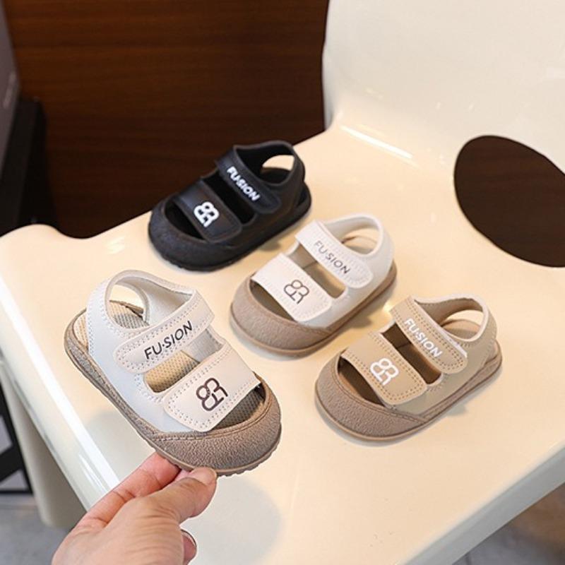 Summer Toddler Closed Toe Sandals Soft Sole Anti-Collision Walking Shoes For Boys Girls
