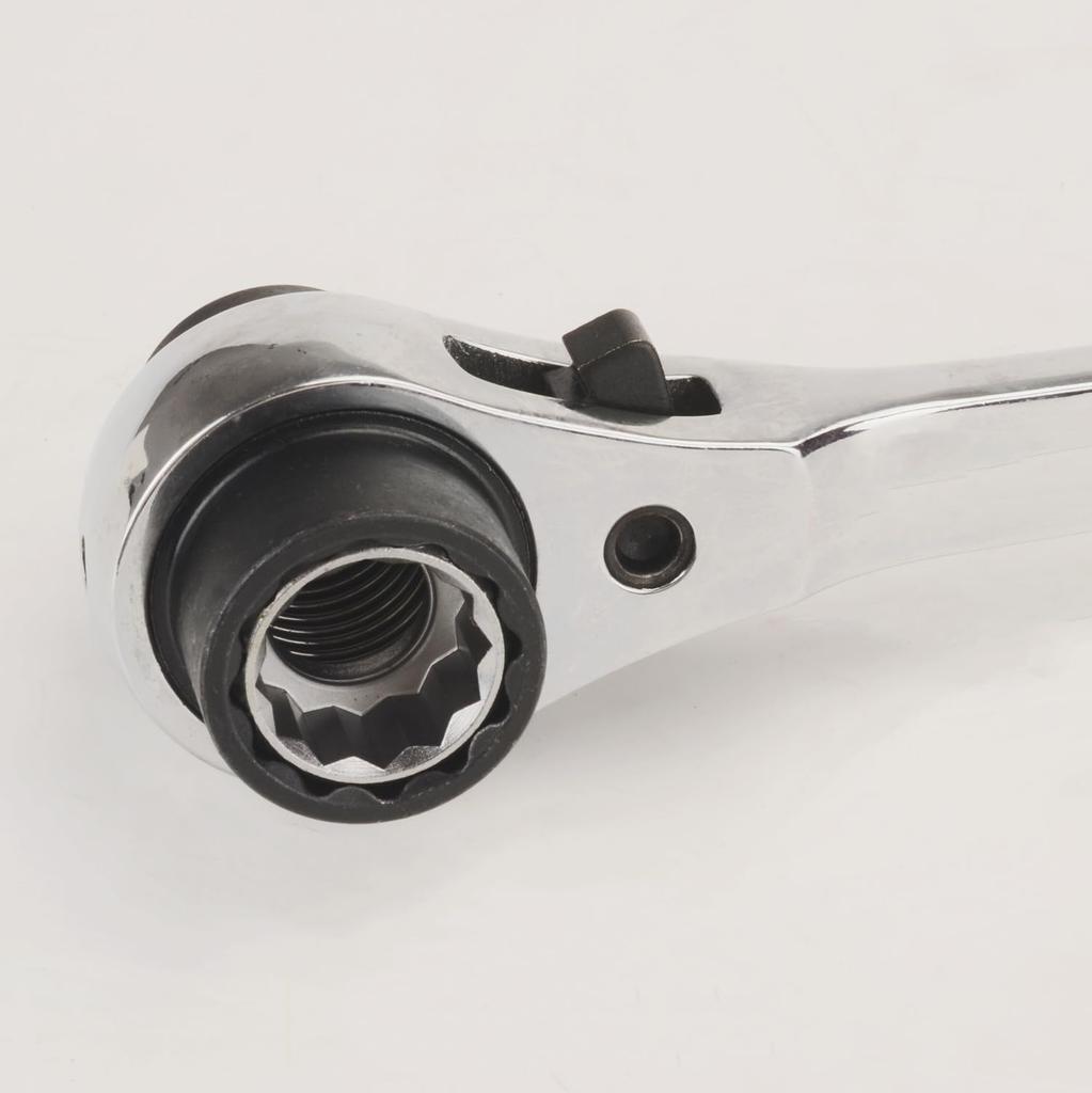 Ratchet 8 Sizes for Wrench, (8/10/12/13/14/17/19/21mm), Dual-Purpose Head, Open-End Wrench, Multifunctional, Maintenance.