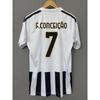 Juventus Heim Auswärts Fußballtrikot Fan Version Herren Bambusfaser Kurzarm Fußballhemd Mit Spielernummern 7 9 10