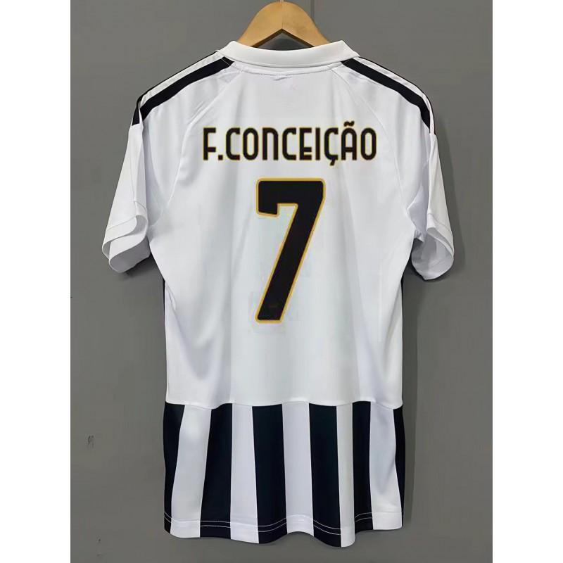 Juventus Heim Auswärts Fußballtrikot Fan Version Herren Bambusfaser Kurzarm Fußballhemd Mit Spielernummern 7 9 10