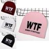 Knit Hat For Men Women Warm Beanie With Alphabet Letters For Streetwear Fashion
