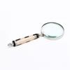 Black & White Resin Handle Magnifying Glass With Steel Frame