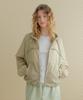 Ttudement Sheer Frilled Windbreaker_Khaki
