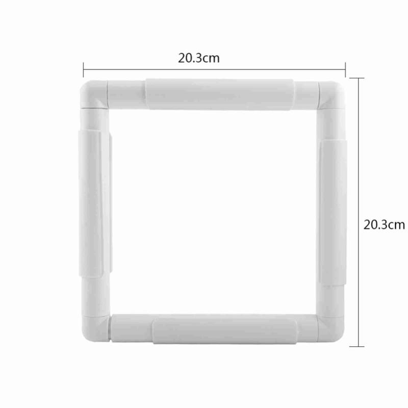 Plastic Clip Roller Frame For Embroidery Cross Stitch Quilting Needlepoint Tool(27.9*27.9cm)